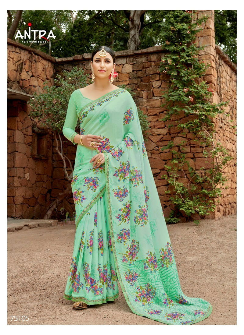 Antra Crispi 2 Fancy Wear Chiffon Wholesale Saree Collection